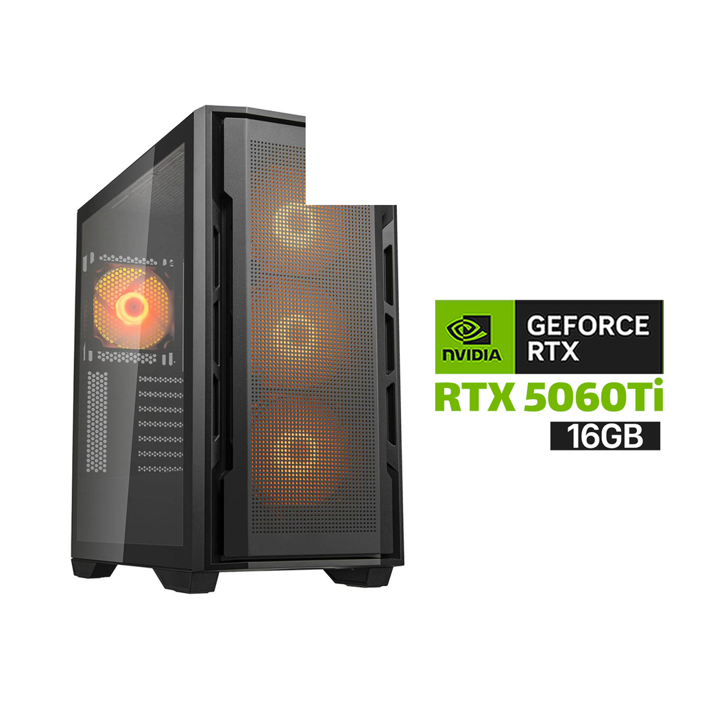 [NS029916] Gaming PC i5-14600K Processor, GIGABYTE B760 D5 Wi-Fi Motherboard, 32GB DDR5 RAM, 1TB NVME SSD, RTX 5060 Ti 16GB VGA, 750 WATT GOLD PSU, L240 Liquid Cooler, Cougar UniFace RGB Mid Tower Case, 4x Pre-Installed RGB Fans, Windows 11 Pro (License)