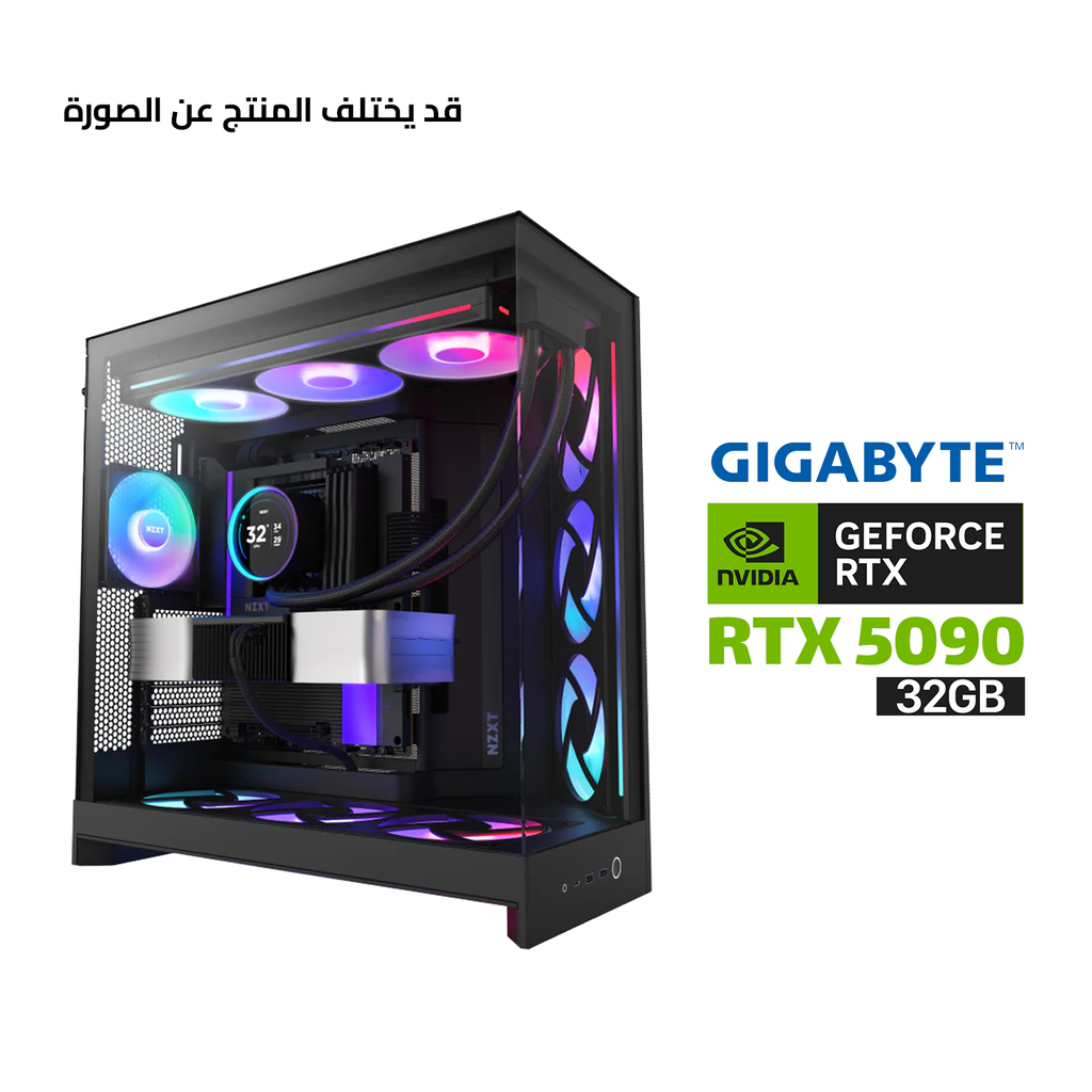 [NS030782] Gaming PC i9-14900K, Gigabyte Z790 AORUS MASTER X DDR5 WiFi, 64GB DDR5 6000, Kingston 2TB Gen-5 SSD 14700, RTX 5090 Aorus Master OC 32GB, ASUS TUF 1200W Gold PSU, NZXT Kraken Elite Liquid Cooler, NZXT H9 Flow RGB+ Case, Win 11 Pro