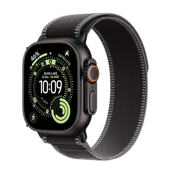 [AWU3N] Apple Watch Ultra 3, 49mm, Black Titanium Case (GPS+Cellular) (Black / Charcoal Trail Loop)