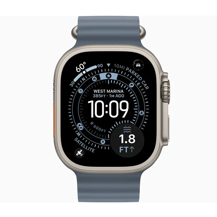 [AWU2N] Apple Watch Ultra 3, 49mm, Natural Titanium Case(GPS+Cellular) (Light Blue Alpine Loop)