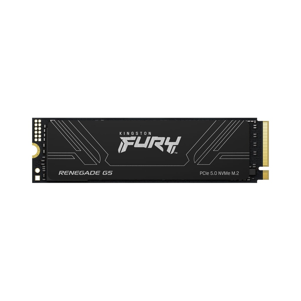 [NS030211] Kingston FURY Renegade G5 PCIe 5.0 NVMe M.2 Internal SSD, 1TB (1024GB) Capacity, Sequential Read / Write 14,200 / 11,000 MB/s, 3D TLC NAND, SM2508 Controller, Black | SFYR2S/1T0