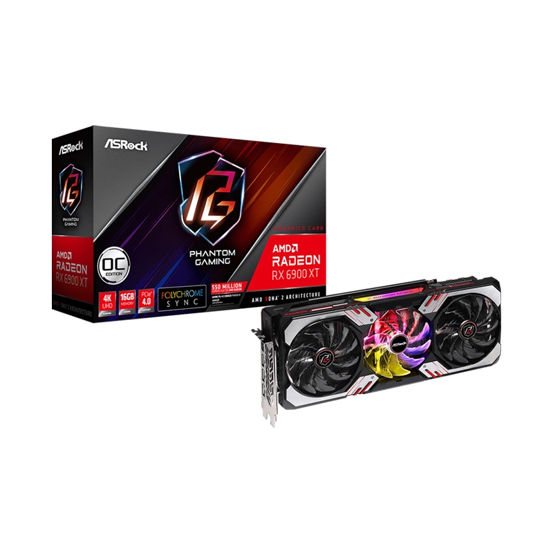 [NS000525] ASRock AMD Radeon RX 6900XT Phantom Gaming D OC Edition 16GB Graphic Card
