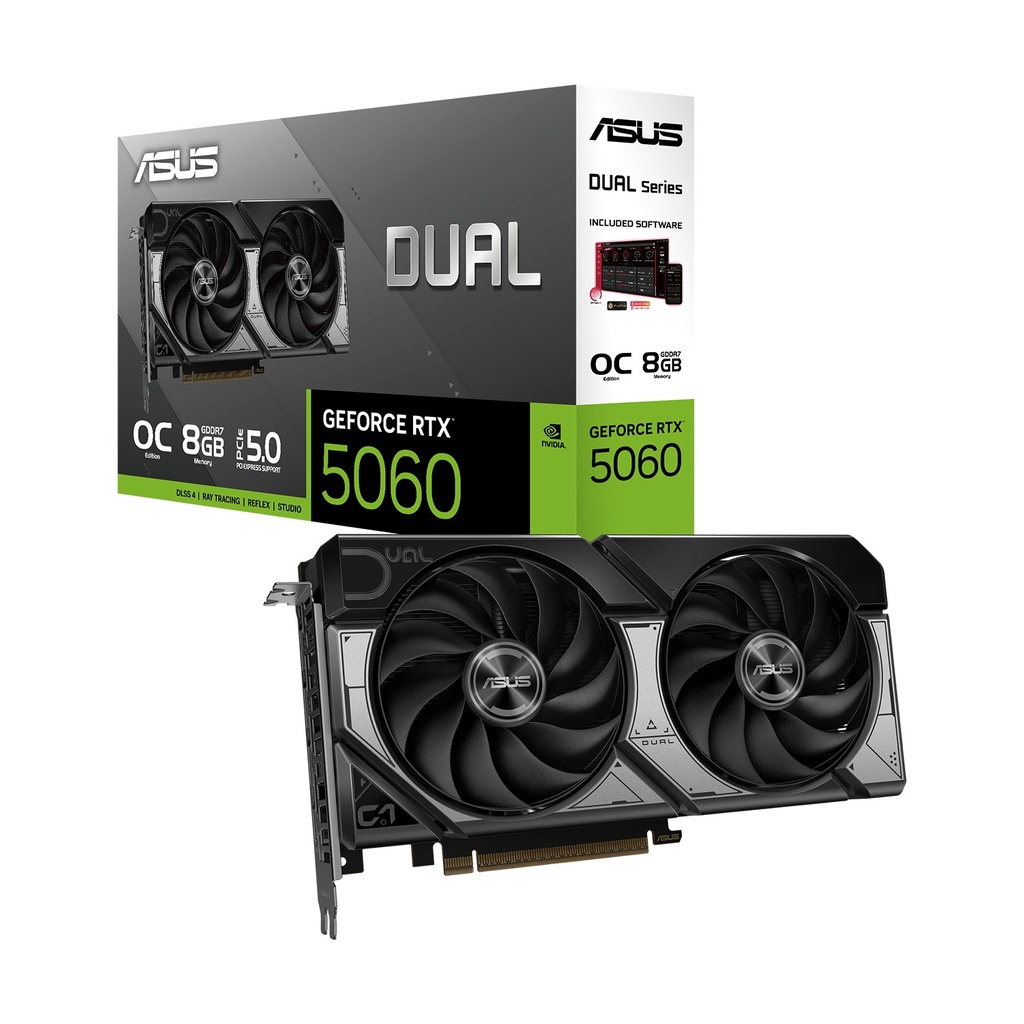 [NS029829] ASUS Dual GeForce RTX 5060 8GB GDDR7 OC Edition Graphic Card