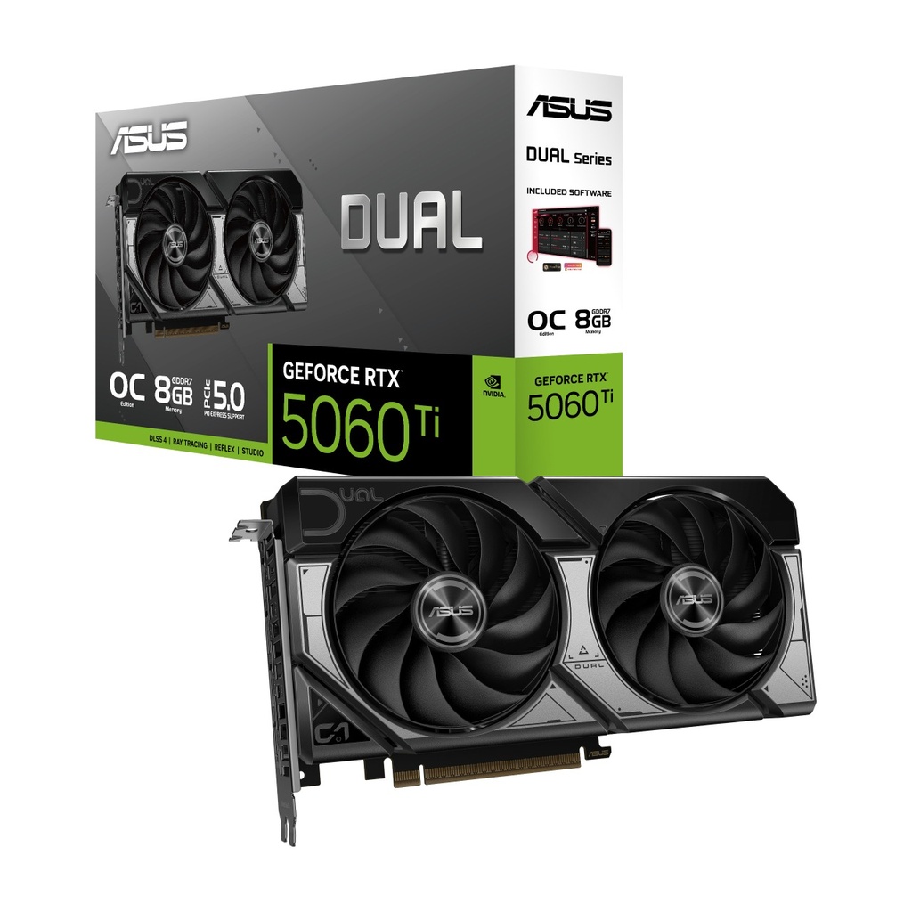 ASUS Dual GeForce RTX 5060 Ti 8GB OC Edition Graphic Card GDDR7
