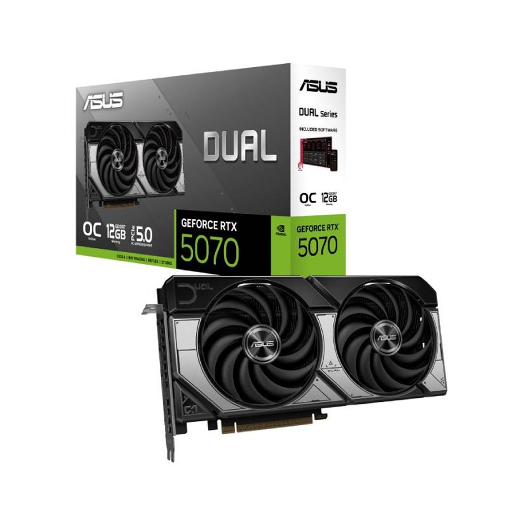[NS029946] ASUS Dual GeForce RTX 5070 OC Edition 12GB GDDR7 Graphic Card