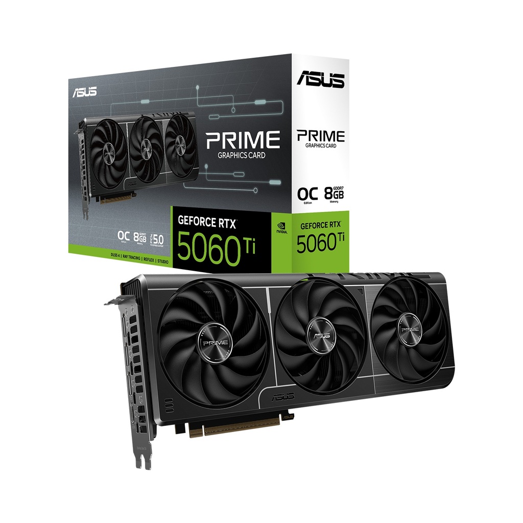 [NS029399] ASUS Prime GeForce RTX 5060 Ti 8GB GDDR7 OC Edition PCIe 5.0 Graphic Card