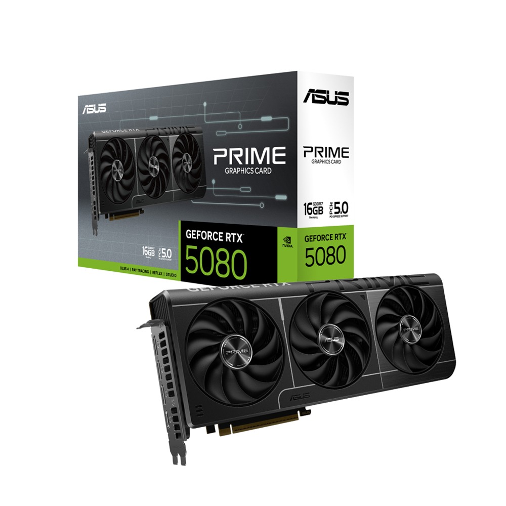 ASUS Prime GeForce RTX 5080 16GB GDDR7 PCIe 5.0 Graphic Card