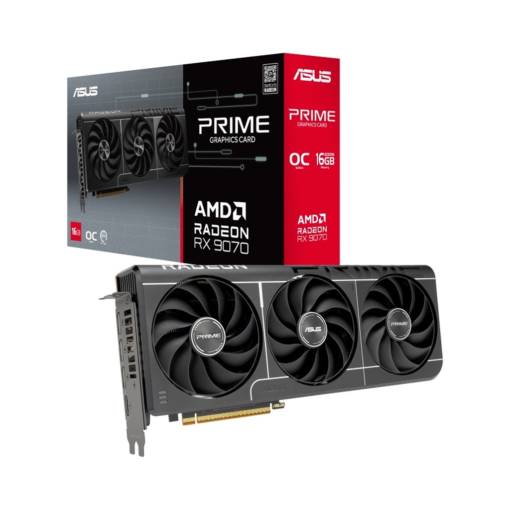 [NS032589] Asus Prime Radeon™ RX 9070 EVO OC Edition 16GB GDDR6 Graphic Card