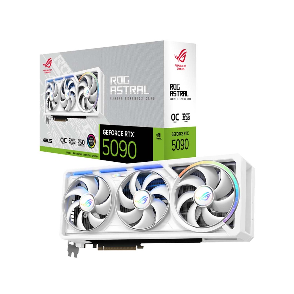 [NS030617] Asus Rog Astral GeForce RTX 5090 OC Edition 32GB GDDR7 Gaming Graphics Card - White