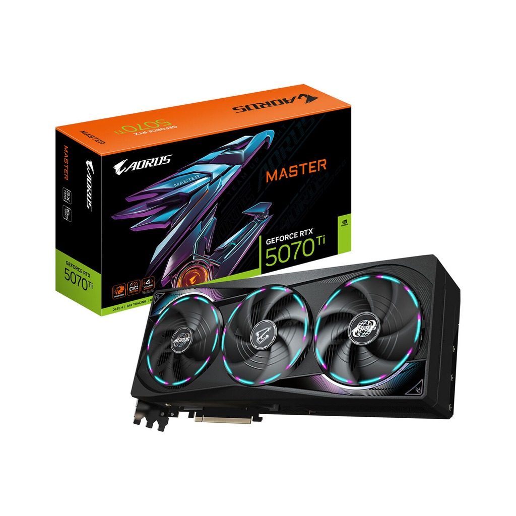 [NS028151] Gigabyte Aorus Master GeForce RTX 5070Ti 16GB OC Edition GDDR7 Graphics Card