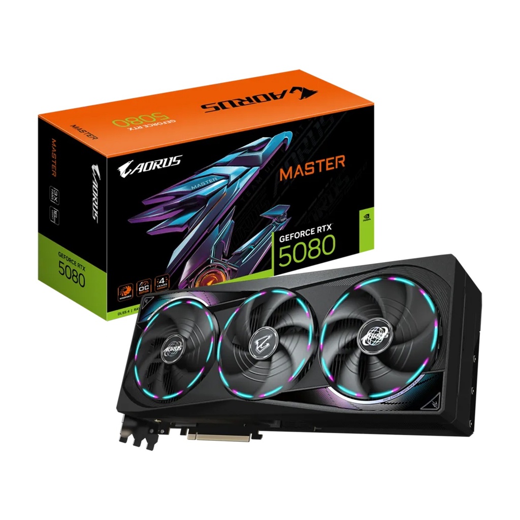 [NS028636] Gigabyte Aorus Master GeForce RTX 5080 16GB OC Edition GDDR7 Graphics Card
