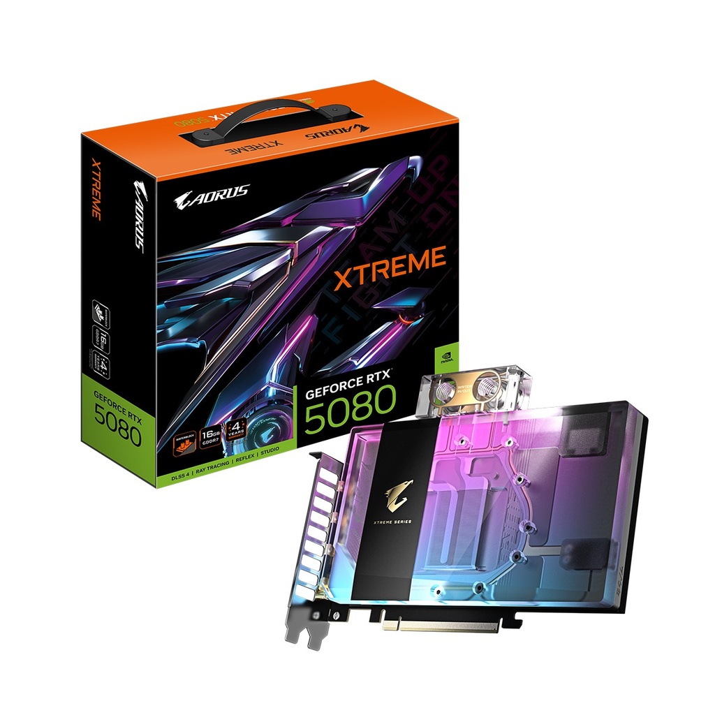 [NS030117] GigaByte Aorus Xtreme WateLock Geforce RTX 5080 16GB GDDR7 Graphic Card