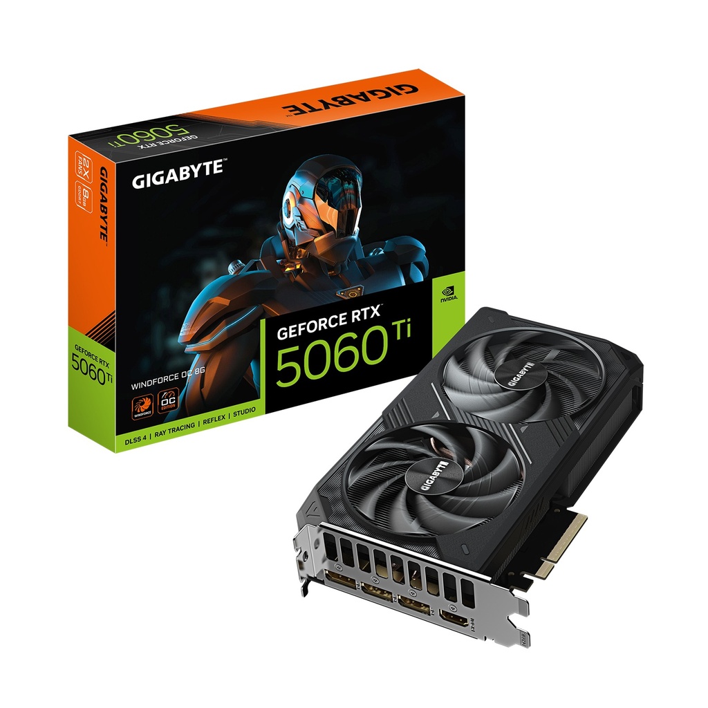 [NS029457] GigaByte Geforce RTX 5060Ti WindForce 8GB OC Edition GDDR7 Graphic Card