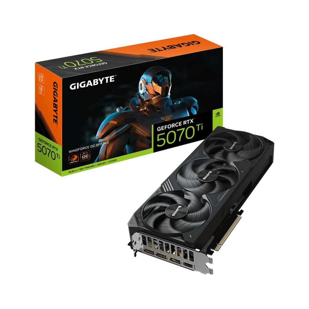 GIGABYTE GeForce RTX 5070 Ti WINDFORCE OC SFF 16G Graphics Card, 16GB 256-bit GDDR7