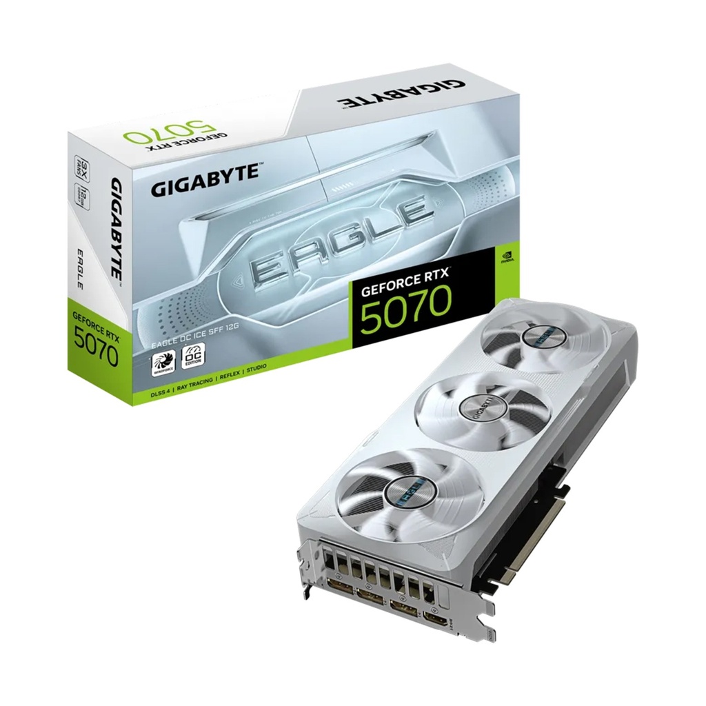 [NS029569] Gigabyte Nvidia GeForce RTX 5070 Eagle OC ICE SFF 12GB GDDR7 Graphics Card