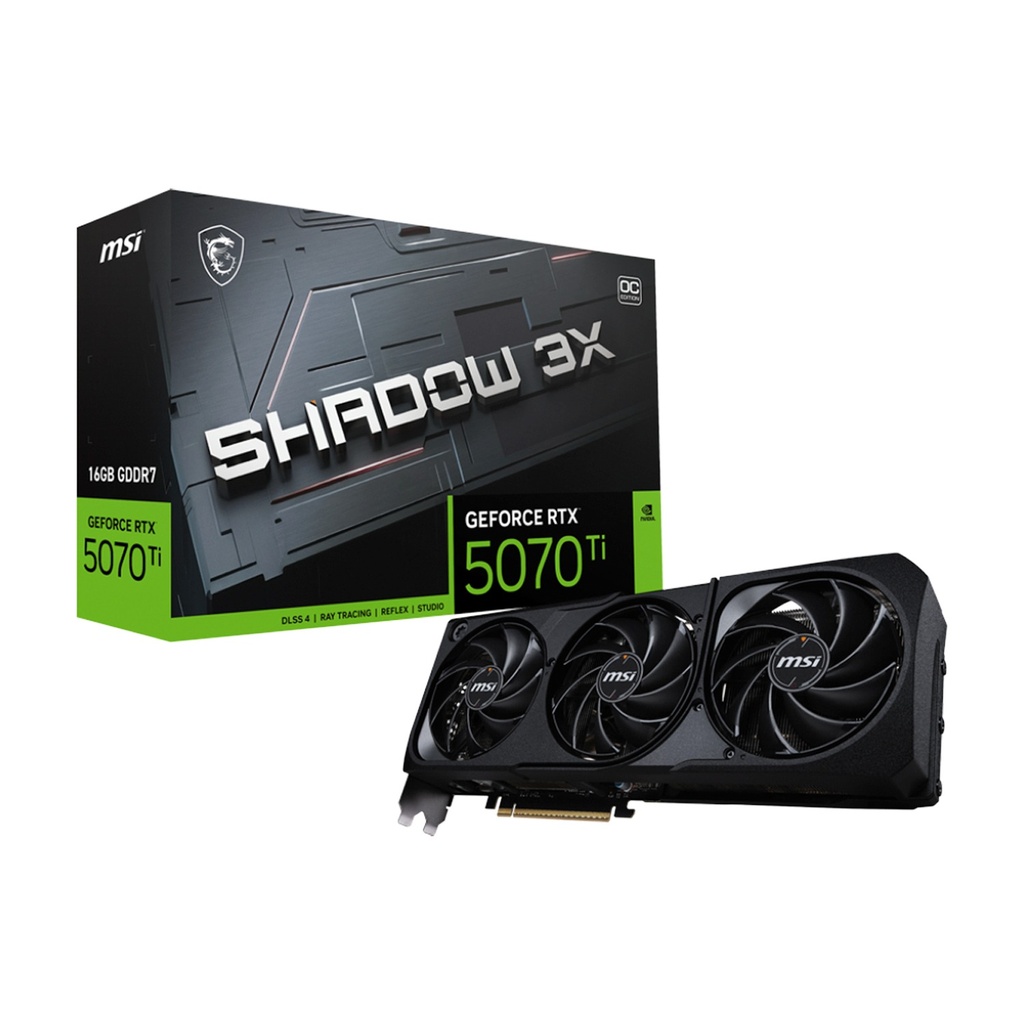 [NS030712] MSI Gaming RTX 5070Ti Shadow 3X OC 16GB GDDR7 Graphic Card | 912-V531-465