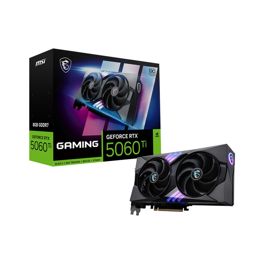 MSI GeForce RTX 5060Ti Gaming 8GB OC Edition GDDR7 Graphic Card