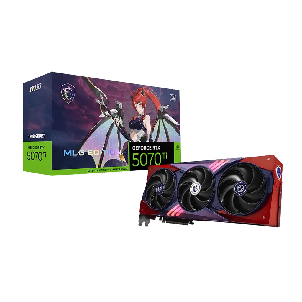 [NS032529] MSI Geforce RTX 5070Ti MLG OC Edition 16GB GDDR7 Graphic Card