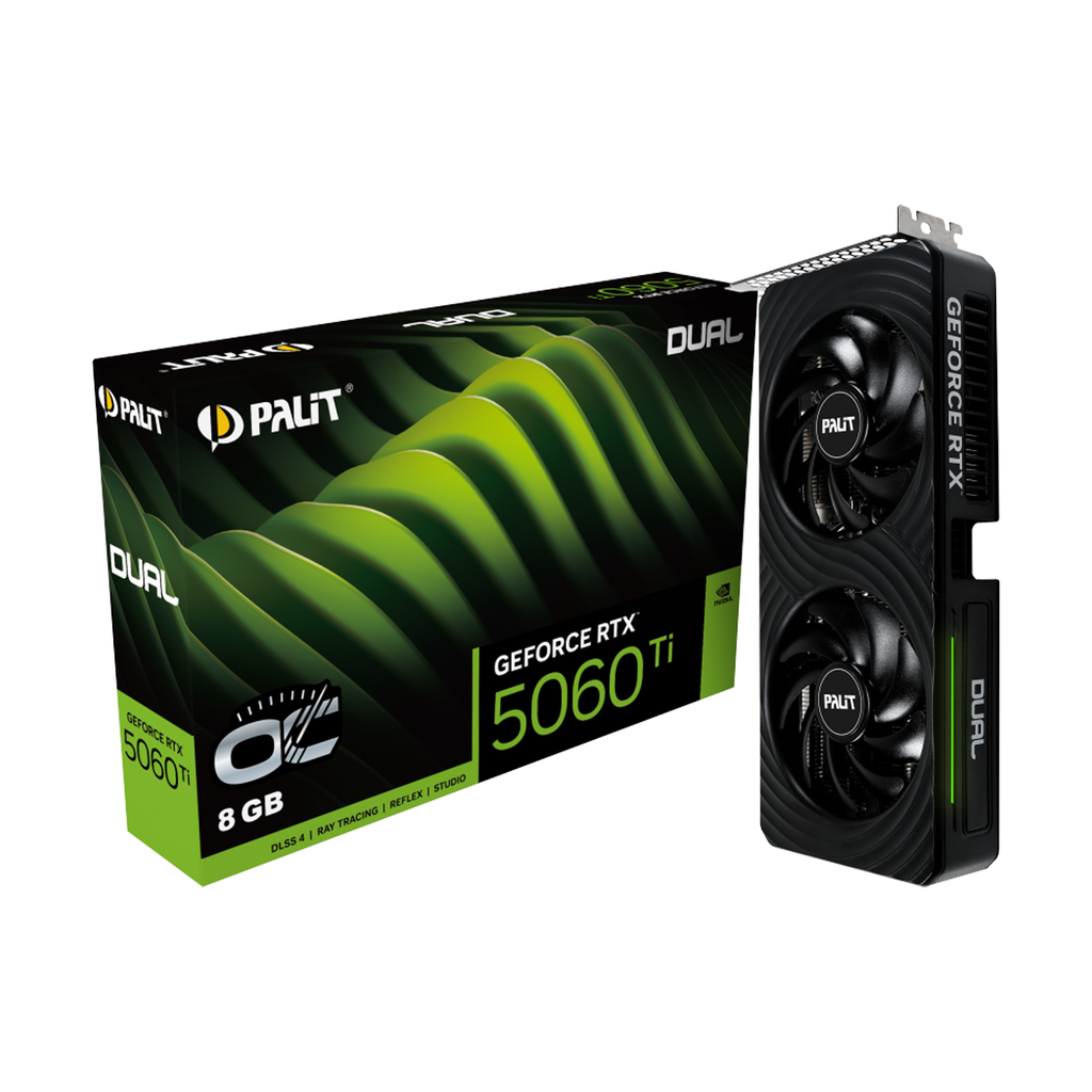 [NS029907] Palit Dual Geforce RTX 5060Ti 8GB OC GDDR7 Graphic Card