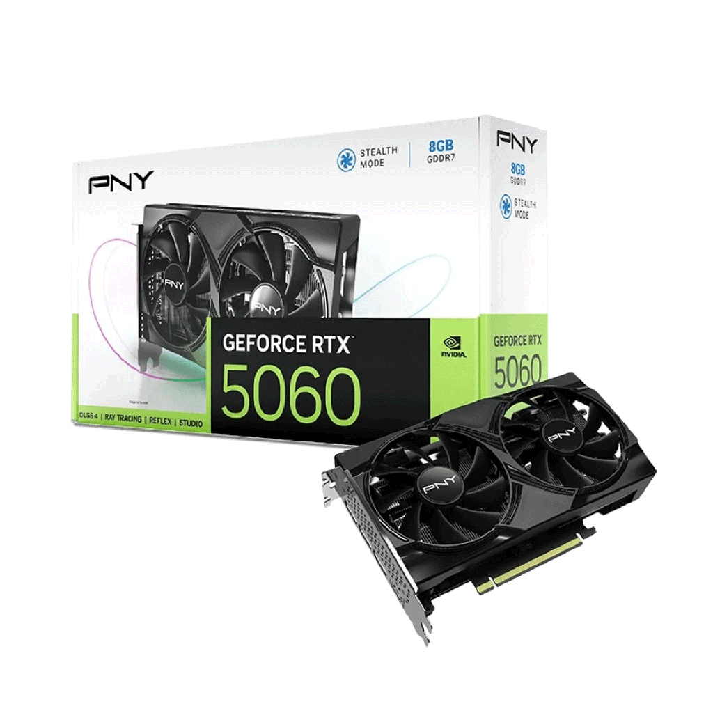 [NS031308] PNY GeForce RTX 5060 Stealth Mode 8GB GDDR7 Graphic Card