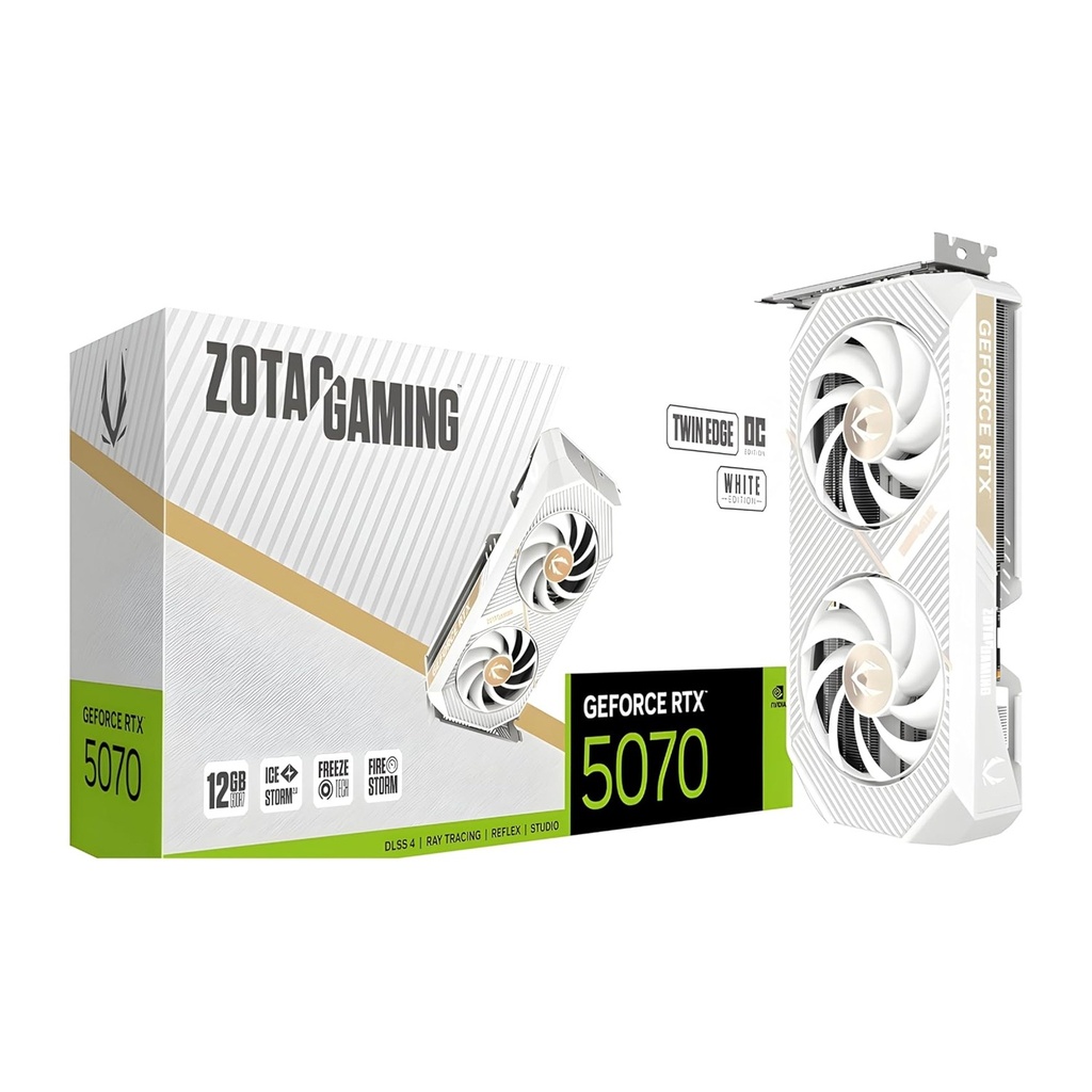 [NS032277] Zotac Gaming GeForce RTX 5070 Twin Edge OC White Edition 12GB GDDR7 Graphics Card