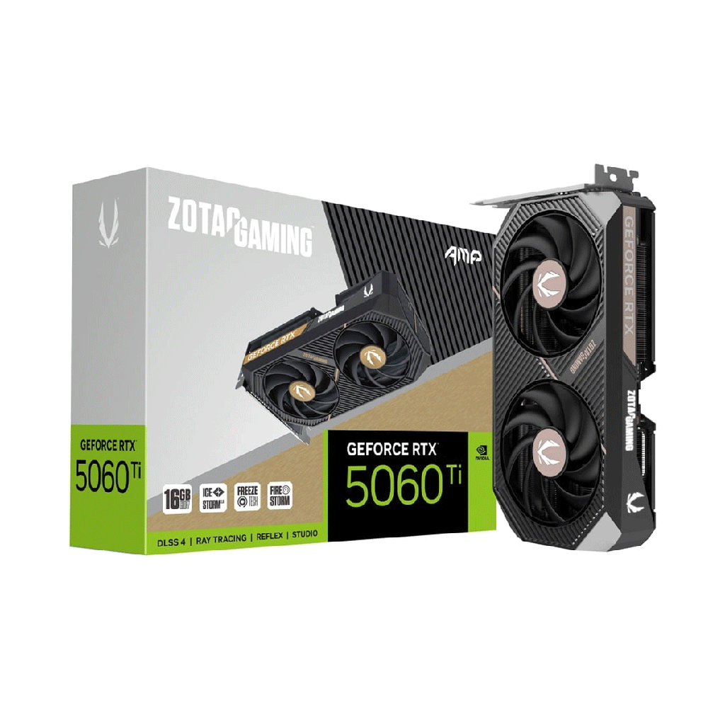 [NS028883] Zotac Geforce RTX 5060Ti 16GB AMP GDDR7 Graphic Card