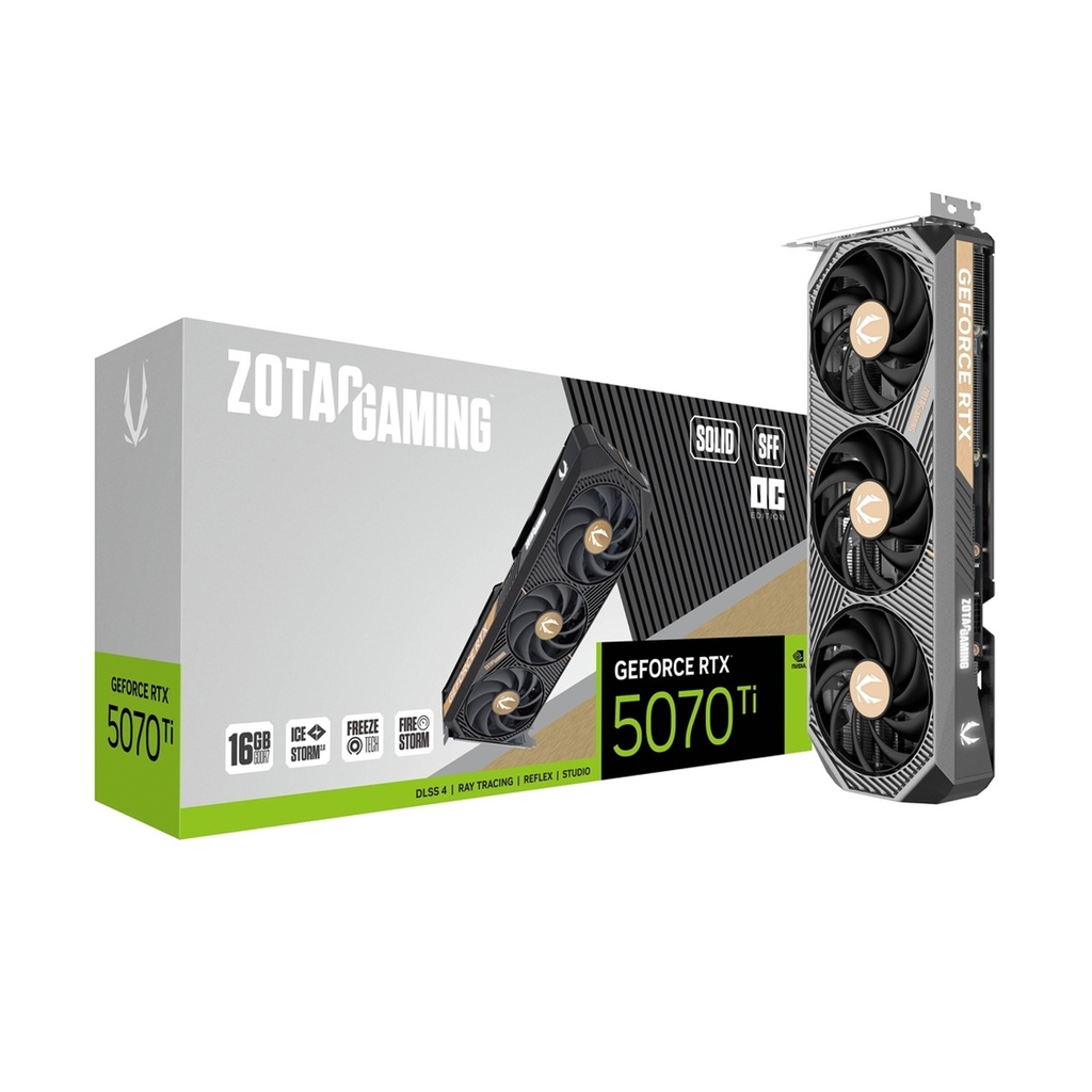 [NS028536] Zotac Geforce RTX 5070Ti 16GB Solid SFF OC Edition GDDR7 Graphic Card