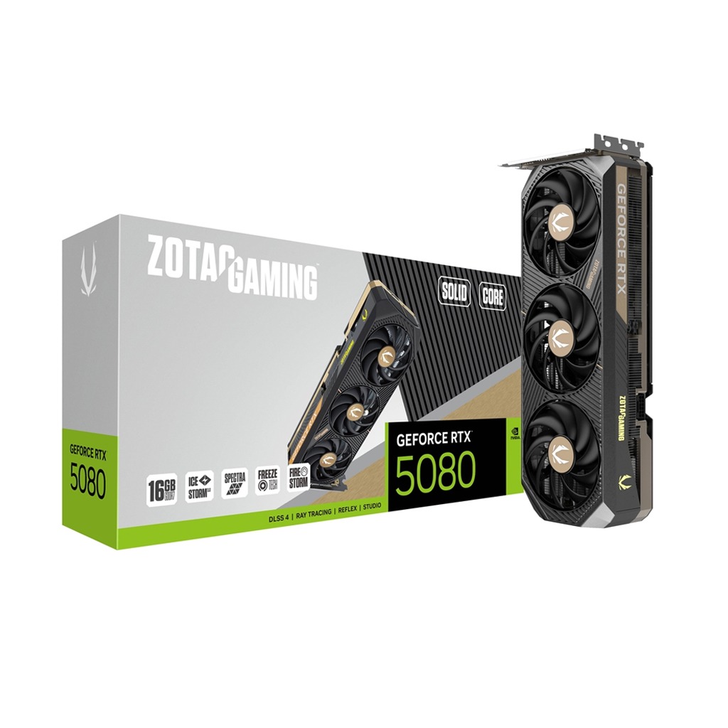 [NS028667] Zotac Geforce RTX 5080 16GB Solid Core GDDR7 Graphic Card