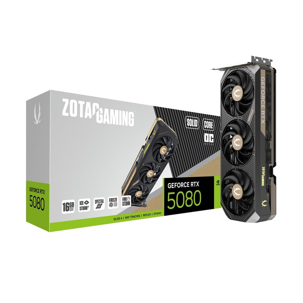 [NS028537] Zotac Geforce RTX 5080 16GB Solid Core OC Edition GDDR7 Graphic Card