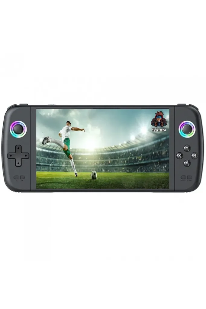M27 Handheld Game Console – 7-inch IPS Screen, 64GB TF Card, 30+ Emulators, RGB Joystick Lights, 3D Game Support, 4000mAh Battery – Portable Retro Gaming Device for PS1, GBA, NES, MAME & More (Support Up to 256GB))