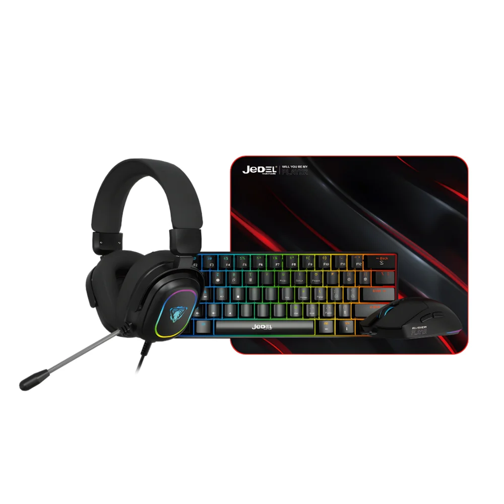 [JCGCM] JEDEL CP10 4-in-1 Gaming Combo Mechanical Keyboard Mouse Headset Mouse Pad