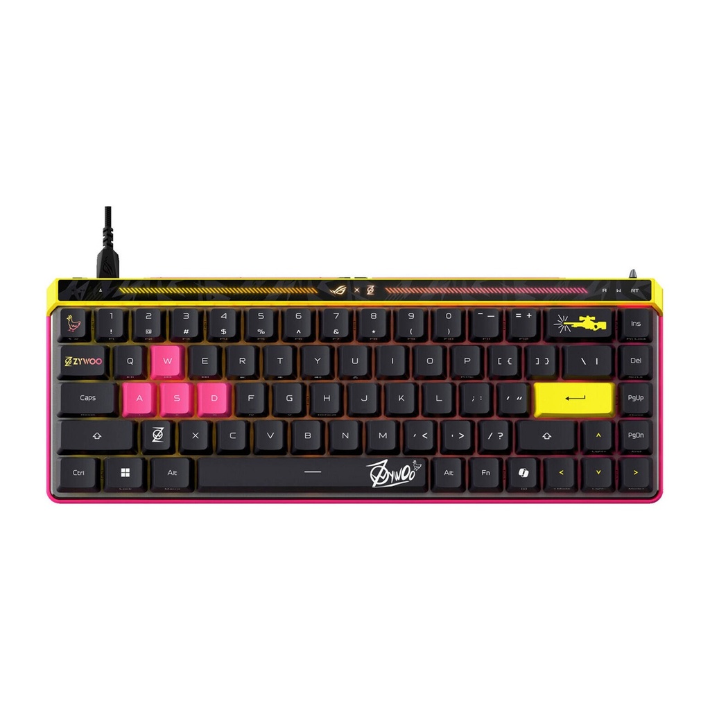 [NS031568] Asus M606 Rog Falchion Ace HFX ZywOo Edition Wired Gaming Keyboard ROG HFX Magnetic Switch - Black