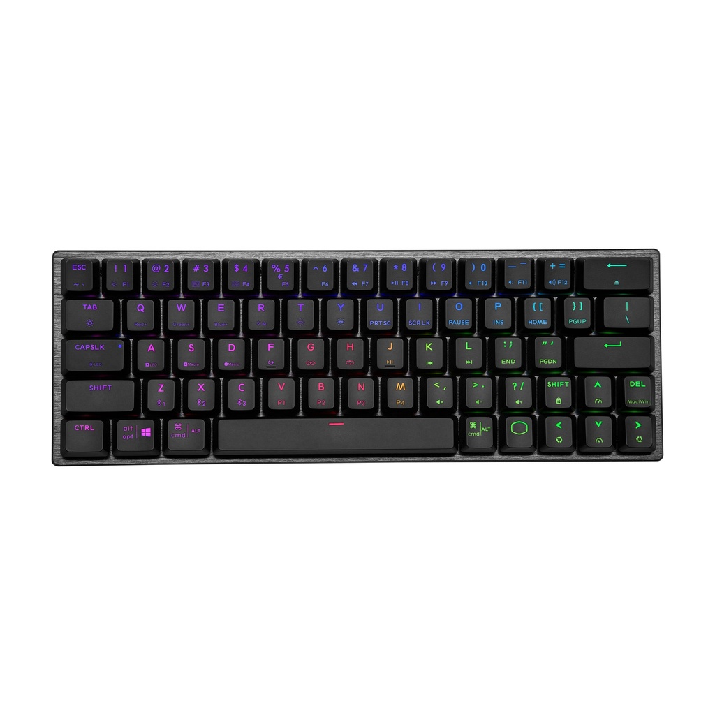 [NS009705] Cooler Master SK622 Wireless/Bluetooth 60% RGB Mechanical Keyboard With Low Profile Clicky Blue Switch - Black
