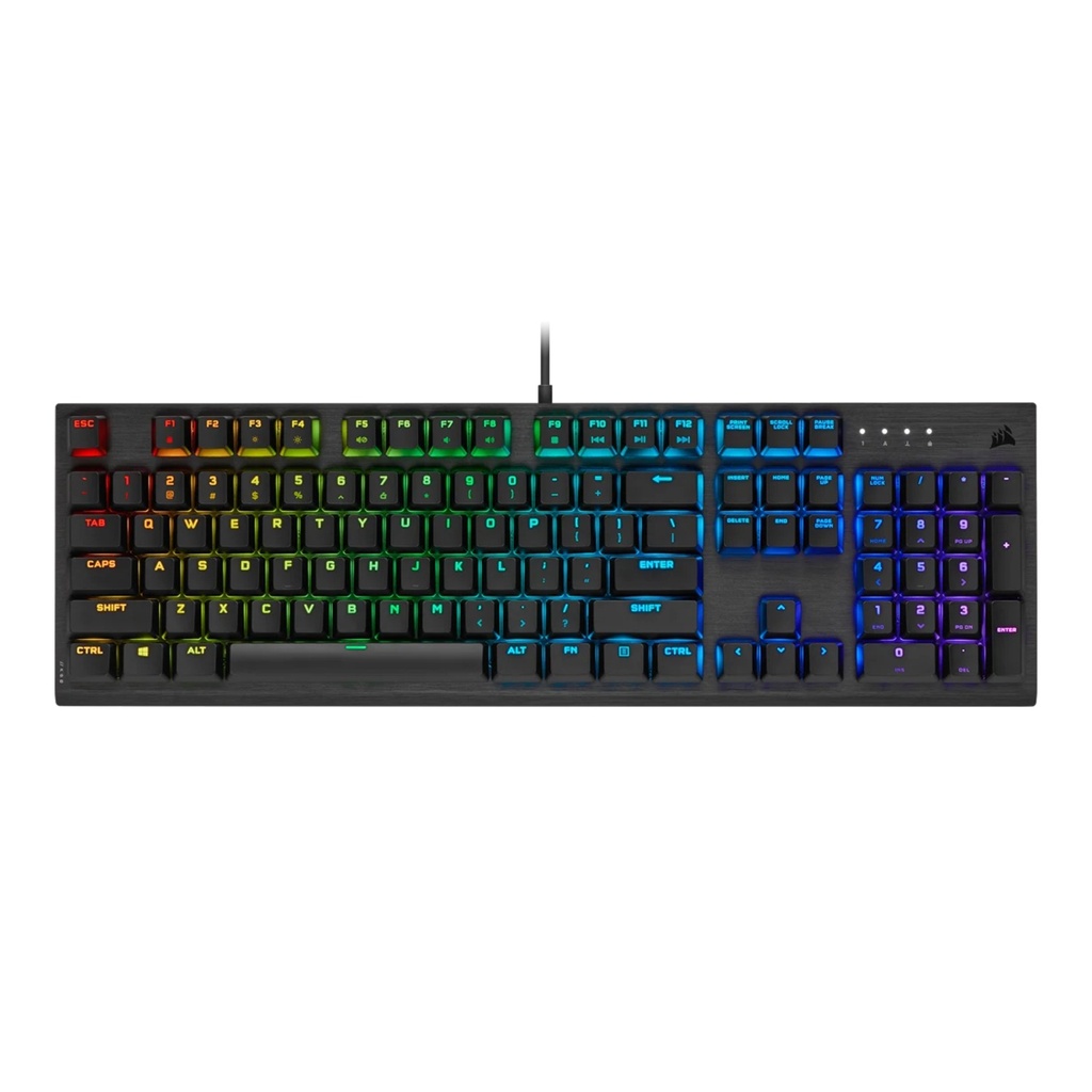 Corsair K60 RGB Pro Low Profile Mechanical Gaming Keyboard Cherry MX Low Profile Speed Keys Switches
