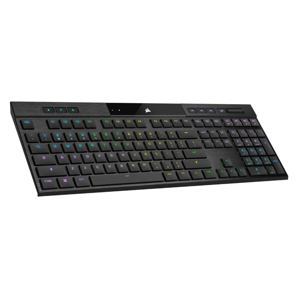 [NS015187] Corsair K100 Air Wireless RGB Mechanical Gaming Keyboard Cherry MX Key Switch Ultra Low Profile Tactile & Fast - Black