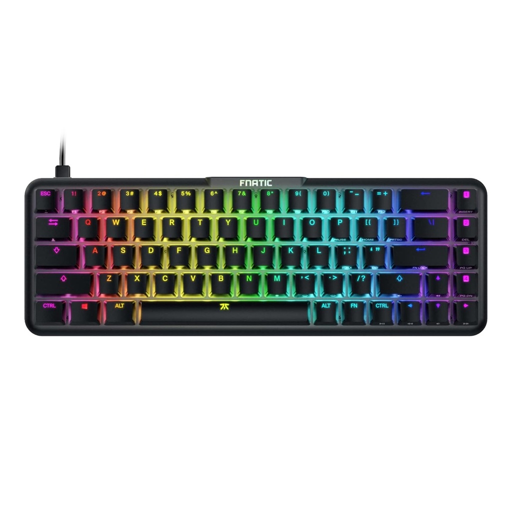 Fnatic Streak65 LP Ultra Fast Low Profile Switches 65% Compact Mechanical Keyboard - Black