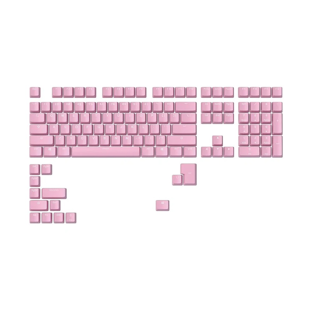 Glorious GMMK ABS Doubleshot V2 USA Base Kit Mechanical Keycaps (123 Keys) - Pink