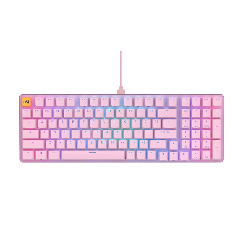 [NS009138] Glorious GMMK2 Full Size 96% Pre-Built Edition Modular Wired Mechanical Keyboard - Pink