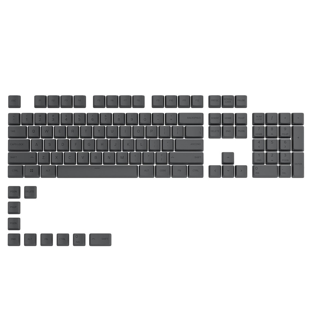 [NS004479] Glorious GPBT Premium PBT Keycaps (GMMK PRO / GMMK 2) - Black Ash