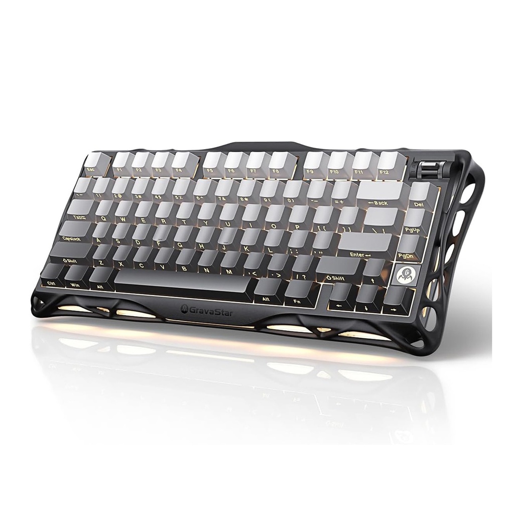 GravaStar Mercury K1 75% Wireless Mechanical Gaming Keyboard For Windows XP & Above/Mac - Gradient Black