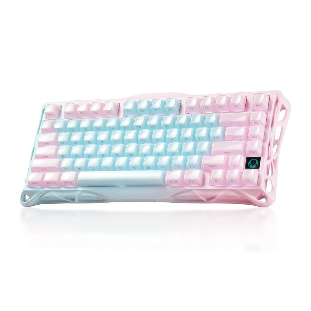 GravaStar Mercury K1 LITE 75% Wireless Mechanical Gaming Keyboard - Aurora Mist