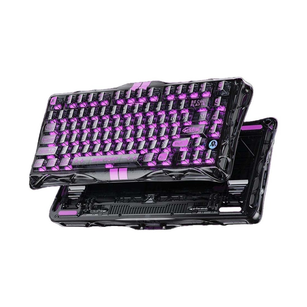GravaStar Mercury V75 Lite 75% Hall Effect Magnetic Switch Gaming Keyboard For Windows XP & Above/Mac - Transparent Black