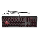 HP Omen Encoder Wired Mechanical Gaming Keyboard with Cherry MX Brown Switch (Arabic) - Black