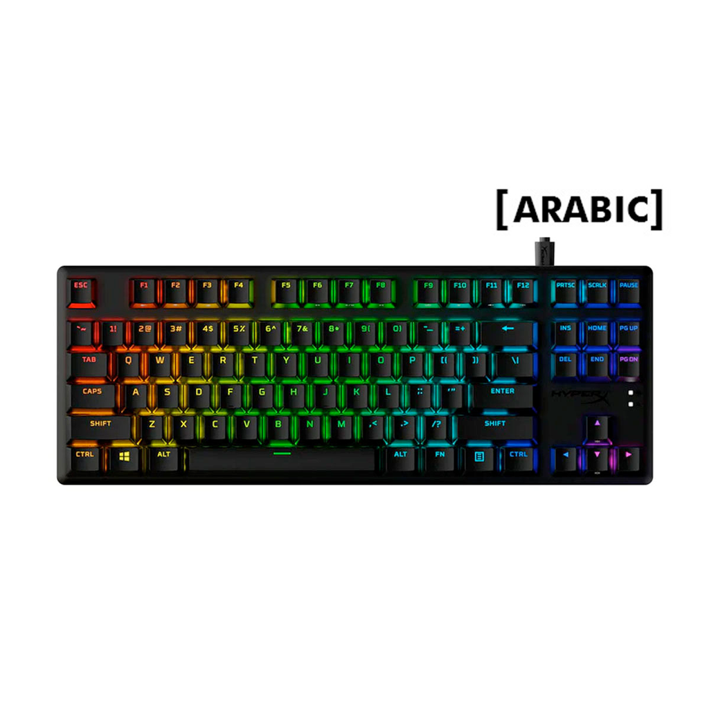 [NS011717] HyperX Alloy Origins Core Tenkeyless PBT RGB Wired Mechanical Gaming Keyboard Linear HX Red Switch Eng/Arb For PC,PS5,PS4,Xbox Series X|S & Xbox One