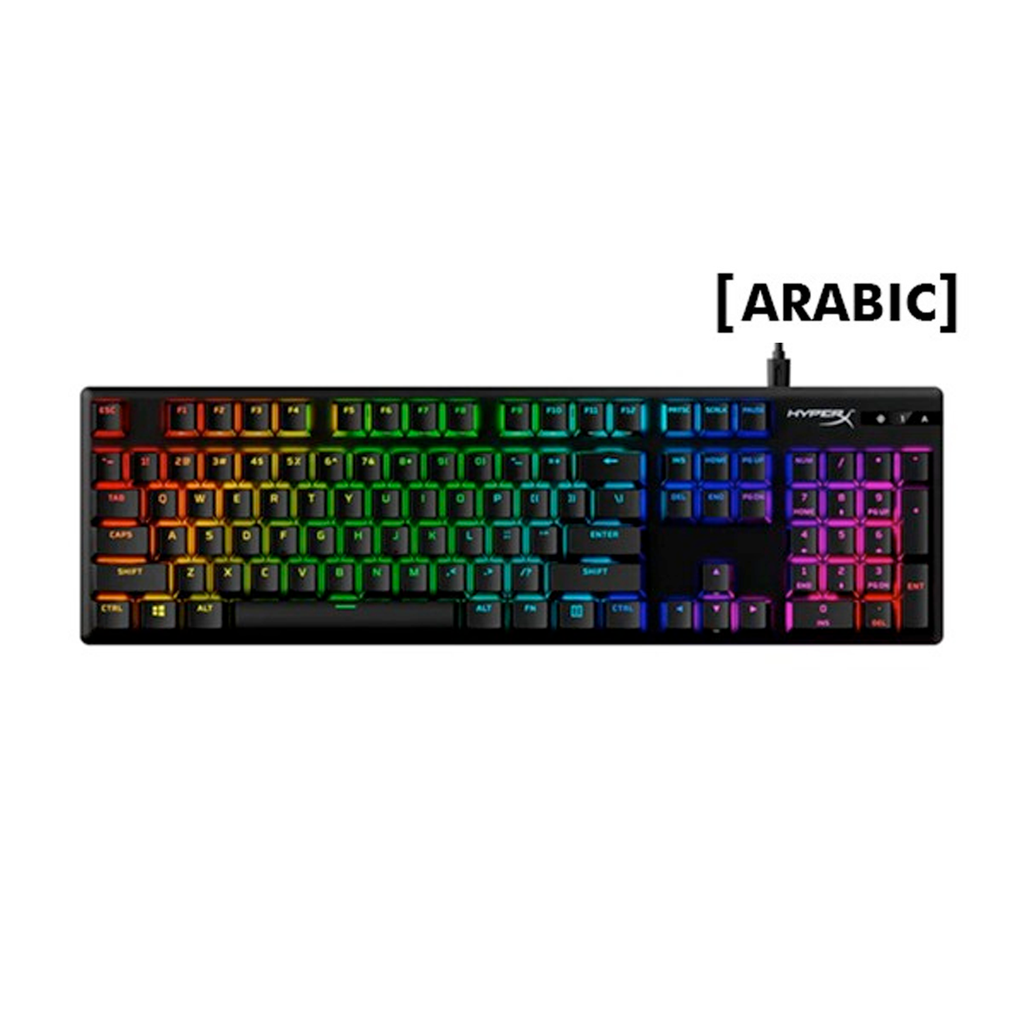 [NS011716] HyperX Alloy Origins PBT RGB Wired Mechanical Gaming Keyboard Linear HX Red Switch Eng/Arb For PC,PS5,PS4,Xbox Series X|S & Xbox One