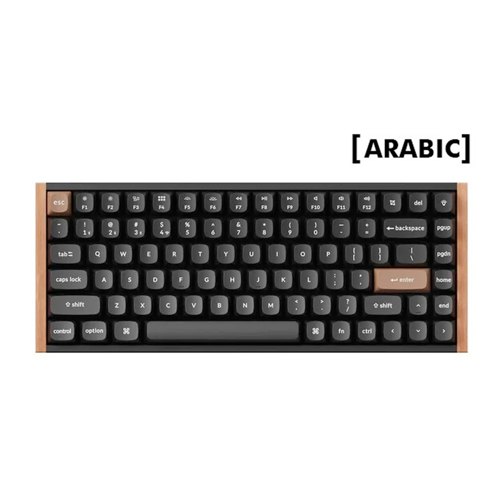 [NS029335] KeyChron K2 HE 75% Wireless Magnetic Switch Keyboard, 100Hz Polling Rate, Light Effect,Nebula Linear Switch (Arabic Keyboard) - Black (Special Edition)