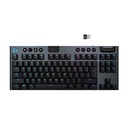 Logitech G915 Tenkeyless Light Speed Wireless RGB Mechanical Gaming KeyBoard GL Clicky Switch - Black