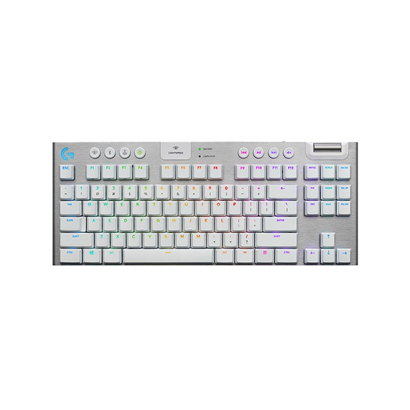 [NS001113] Logitech G915 Tenkeyless Light Speed Wireless RGB Mechanical Gaming KeyBoard GL Tactile Switch - White