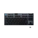 Logitech G915 TKL LIGHTSPEED LIGHTSYNC RGB Wireless Mechanical Gaming Keyboard GL Tactile Switch - Black