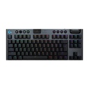 Logitech G915 X LIGHTSPEED TKL Mechanical Keyboard, Clicky Switches, Double-Shot PBT Keycaps, LIGHTSYNC RGB Illumination, Tri-Mode Connectivity, English (US) Layout, Black | 920-012757